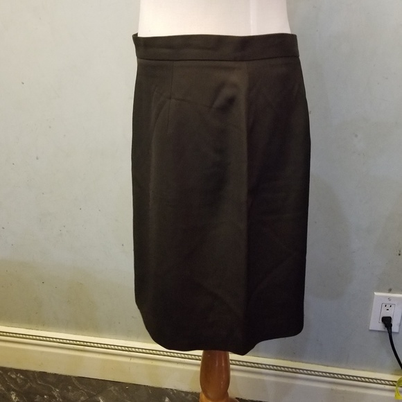 Banana Republic brown WOOL pencil skirt (Q11) - Picture 3 of 5
